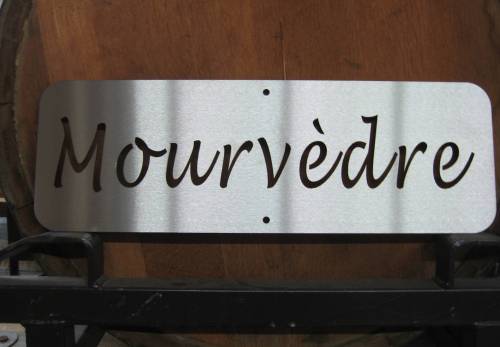 Vineyard Sign - Mourvedre (Stainless Steel)