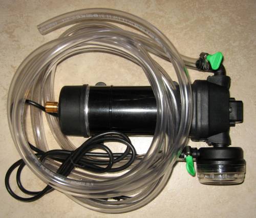 Variable Speed Pump, 1/2" OD Self Priming (w prescreen filter)