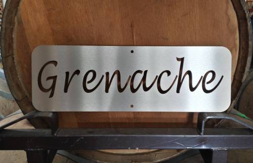 Vineyard Sign - Grenache (Stainless Steel)