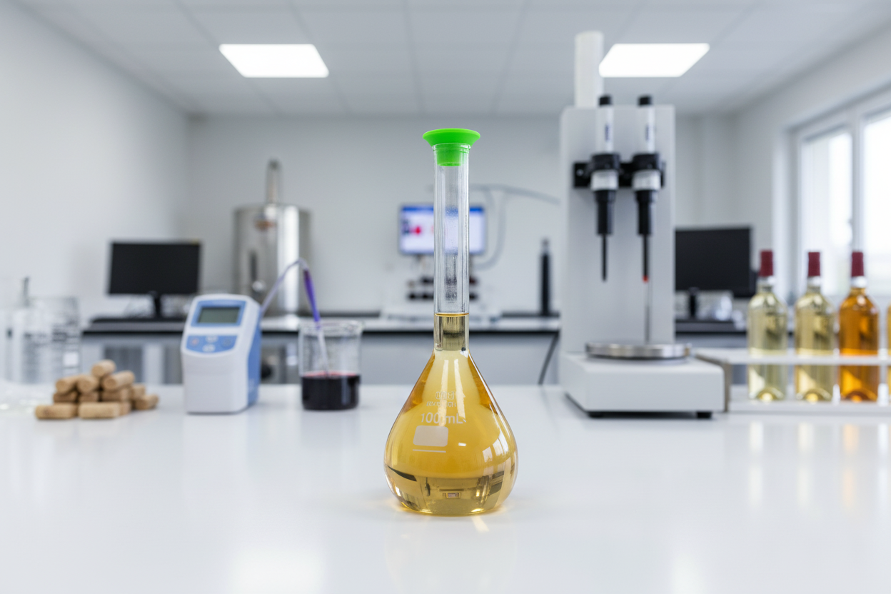 100 mL Volumetric Flask in Wine Lab