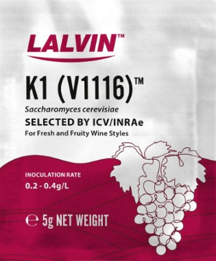 Lalvin, Yeast (5 gram Dry Packets)
