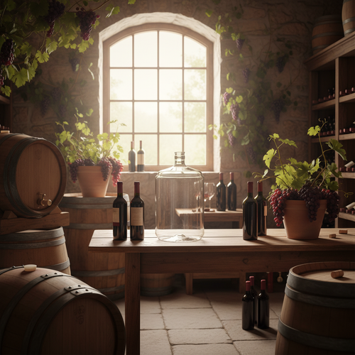 5 Gallon PET Carboy in Winery Setting