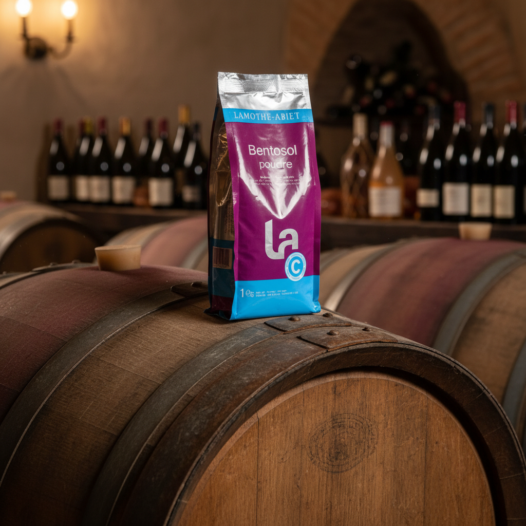 Bentosol Bentonite on Wine Barrel