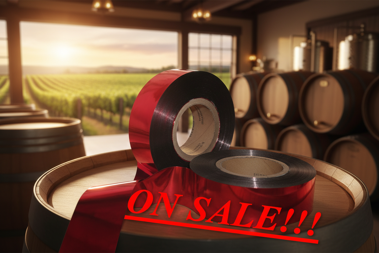 Bird Control Tape in Vineyard Setting