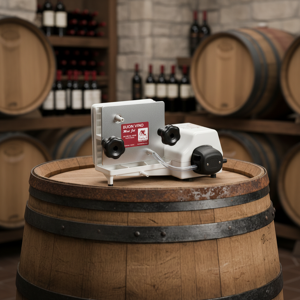 Buon Vino MiniJet on Wine Barrel