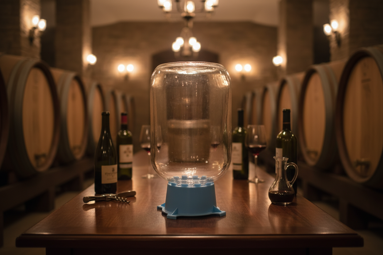 Carboy Dryer Stand in Wine Setting