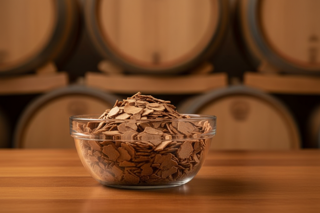 evOAK French Oak Chips in Glass Bowl