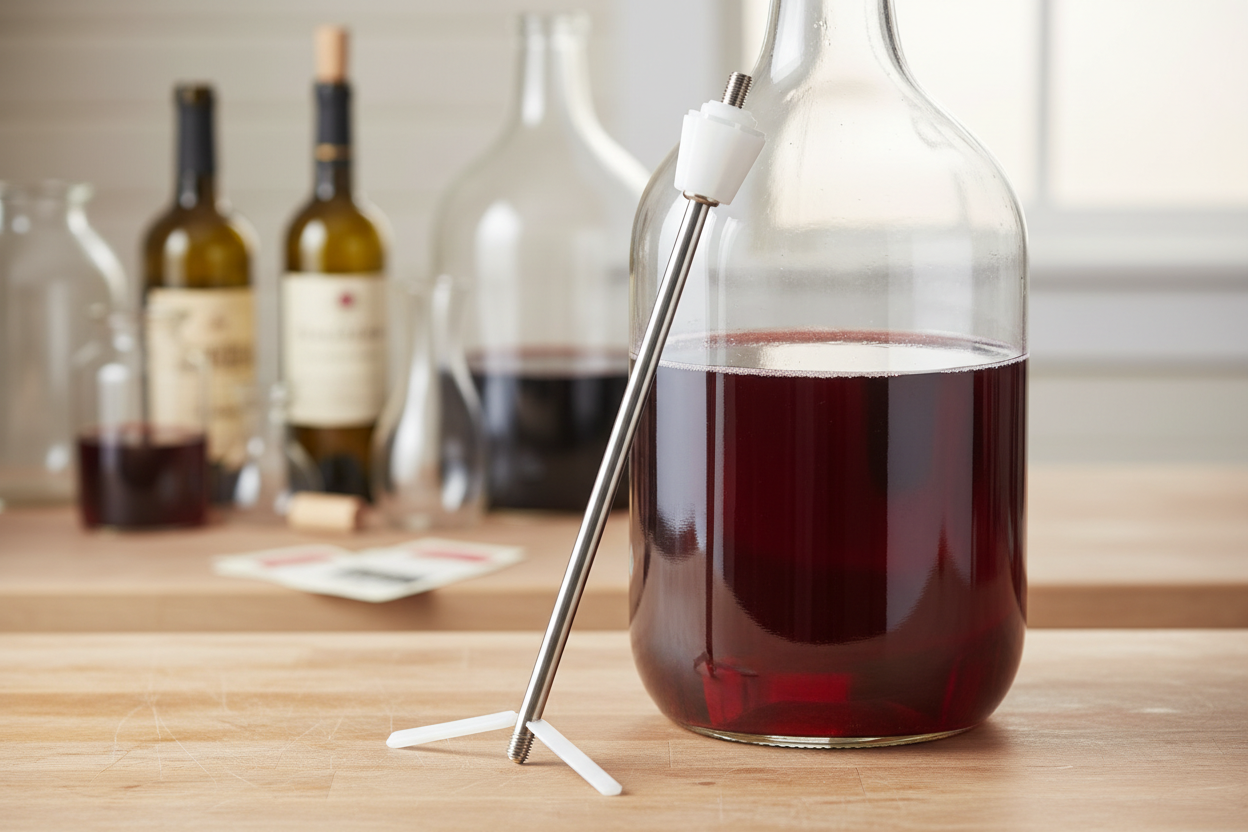 Fizz-X carboy stirrer with smooth rod