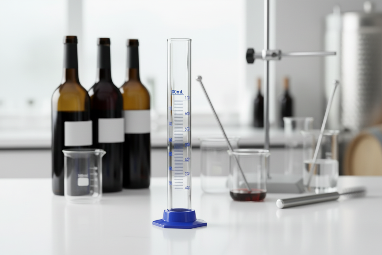 Graduated Cylinder in Wine Lab