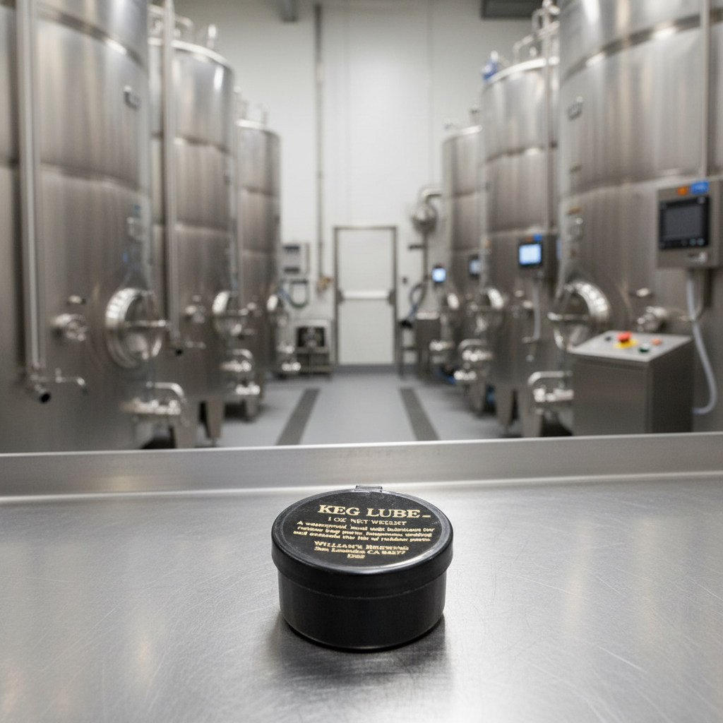 Keg Lube in Stainless Steel Winery