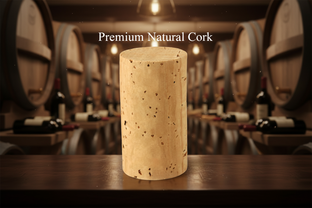 Premium Cork in Wine Setting